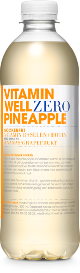 Vitamin Well Zero Pineapple bottle